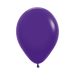 An inflated 11-inch Metallic Violet Latex Balloon.