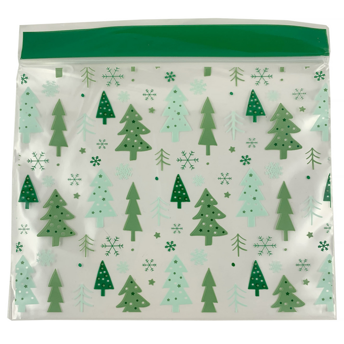 Christmas Resealable Trees Treat Bags | 20 ct