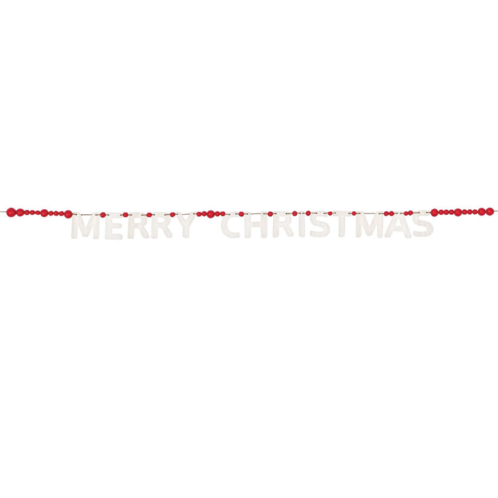 Merry Christmas Bead Banner 10' | 1ct