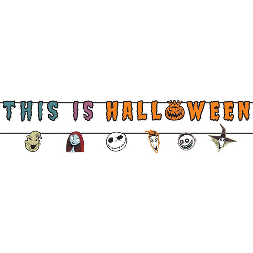 The Nightmare Before Christmas Halloween Felt Banner Set, 6ft, 2pc