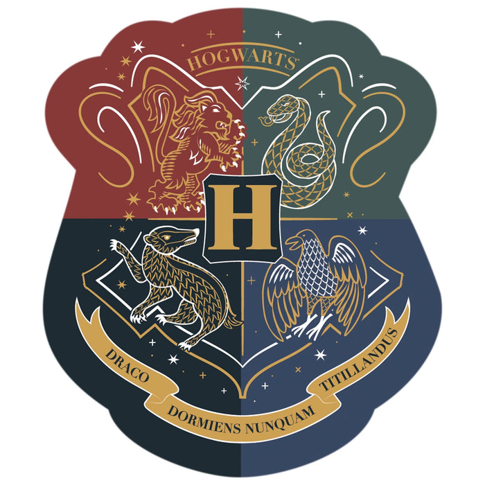 A 3 1/2" x 3" Harry Potter Hogwarts United Sticker.