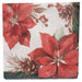 Christmas Poinsettia Perfection Paper Beverage Napkins | 16 ct