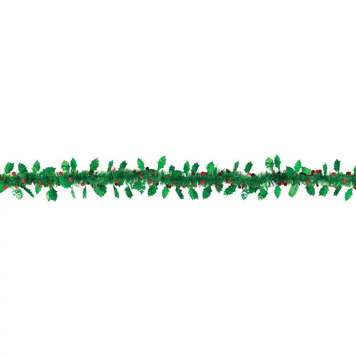 Christmas Holly & Berries Value Garland 9' | 1ct