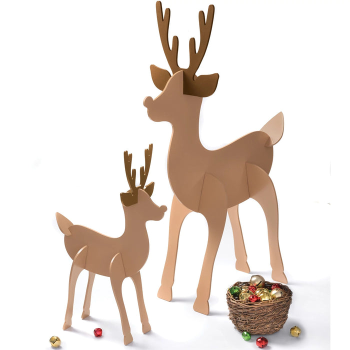 Christmas Standing Reindeers | 2 ct