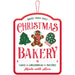 A 14" by 18" Christmas Bakery Cocoa Bar MDF Hanging Sign.