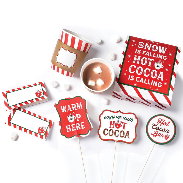 A Christmas Cocoa Bar Party Accessory Kit,