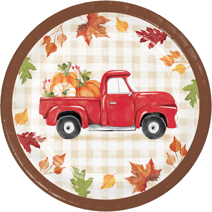 A 9 inch Thanksgiving Hello Harvest Plate.