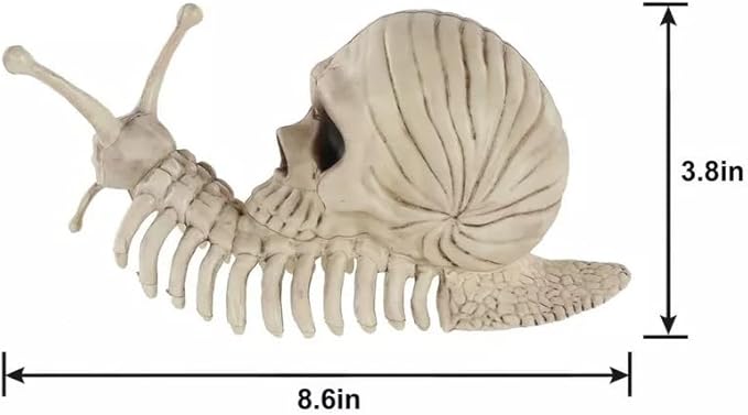 Halloween Crazy Bonez Snail Skeleton 8.6" | 1 ct