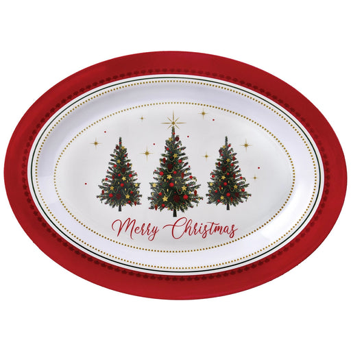 A 19.69" x 14.41" Christmas Traditional Serving Platter.