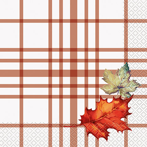 A Thanksgiving Fall Flair Lunch Napkin.