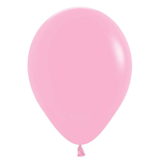 Inflated Bubble Gum Pink color latex balloon