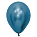 Inflated Reflex Blue color latex balloon