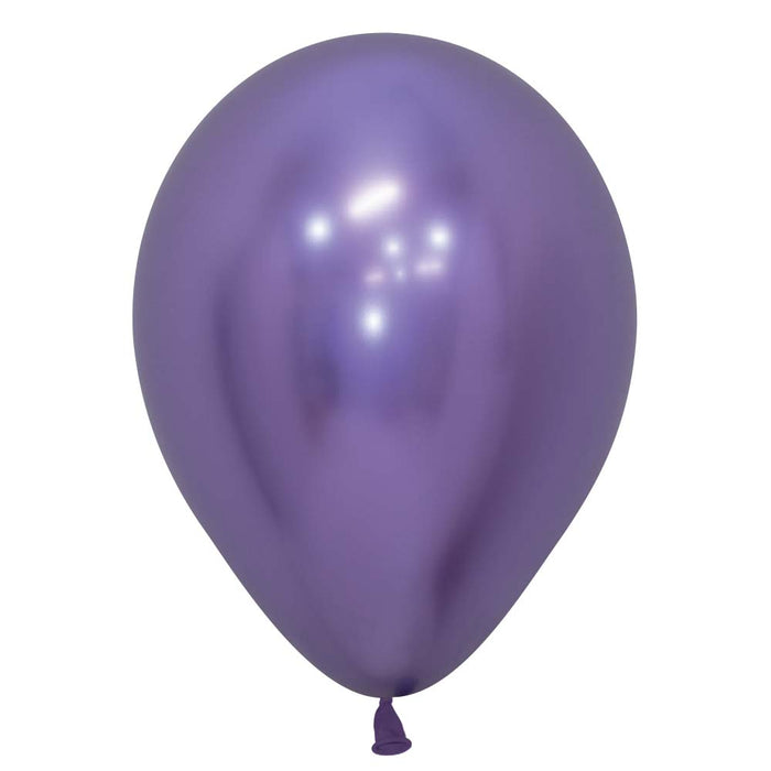 Inflated Reflex Violet latex balloon