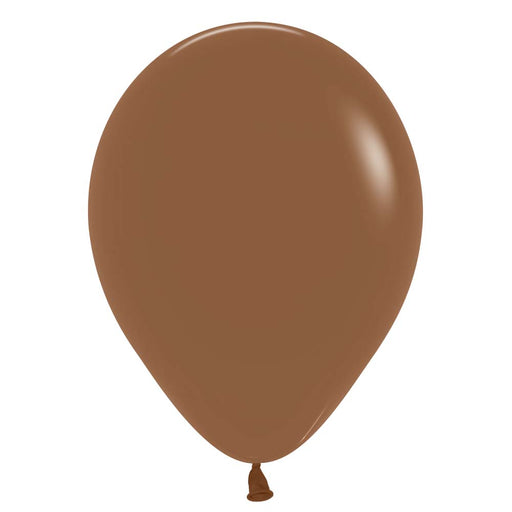 Inflated Coffee Brown color latex balloon