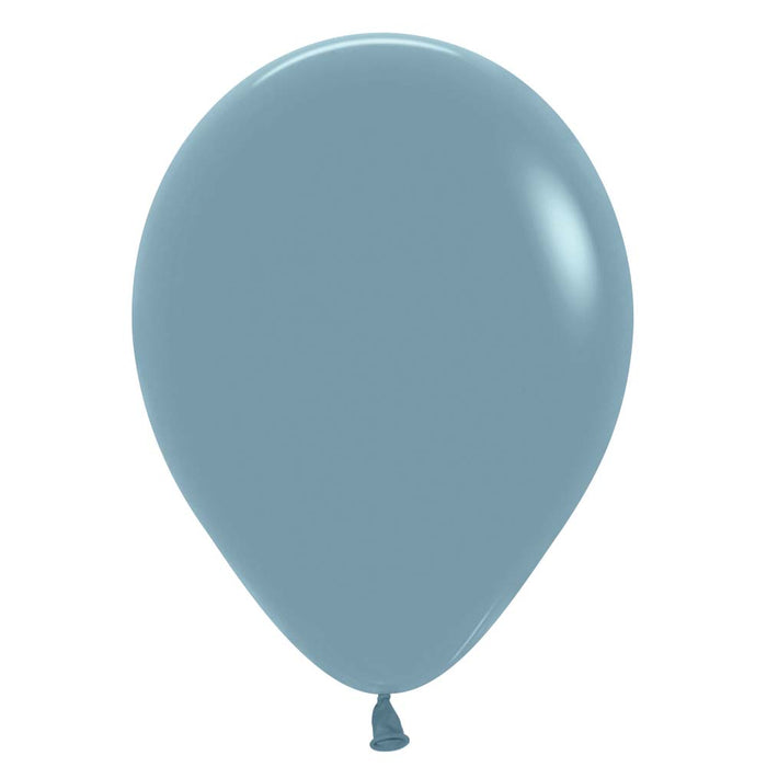 Inflated Dusk Blue color latex balloon