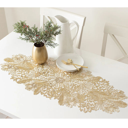 Christmas Gold Traditional Table Runner 16" x 38 4/5" | 1 ct