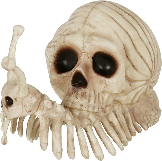 Halloween Crazy Bonez Snail Skeleton 8.6" | 1 ct