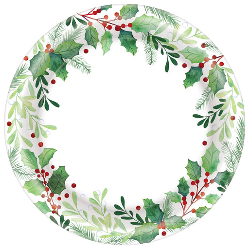 Bring festive cheer to your holiday meals with these 7" Christmas Traditional Holly Paper Plates. These elegant paper plates feature a vivid holly design and are perfect for your Christmas celebration, creating a unique and special atmosphere. These 8ct plates are a great choice for any Christmas holiday occasion.