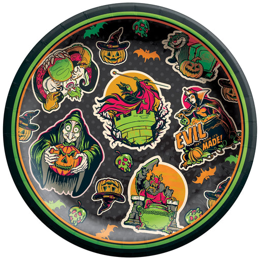 Disney Villains Round Plates 7in 8ct