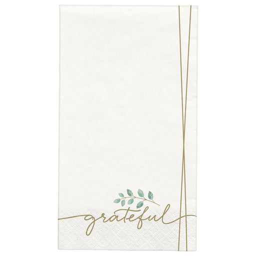 A Simply Thankful Paper Guest Towel.  Comes in a pack of 40. 