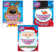 An assortment of Christmas Dubble Bubble Holiday Gum Card packages.