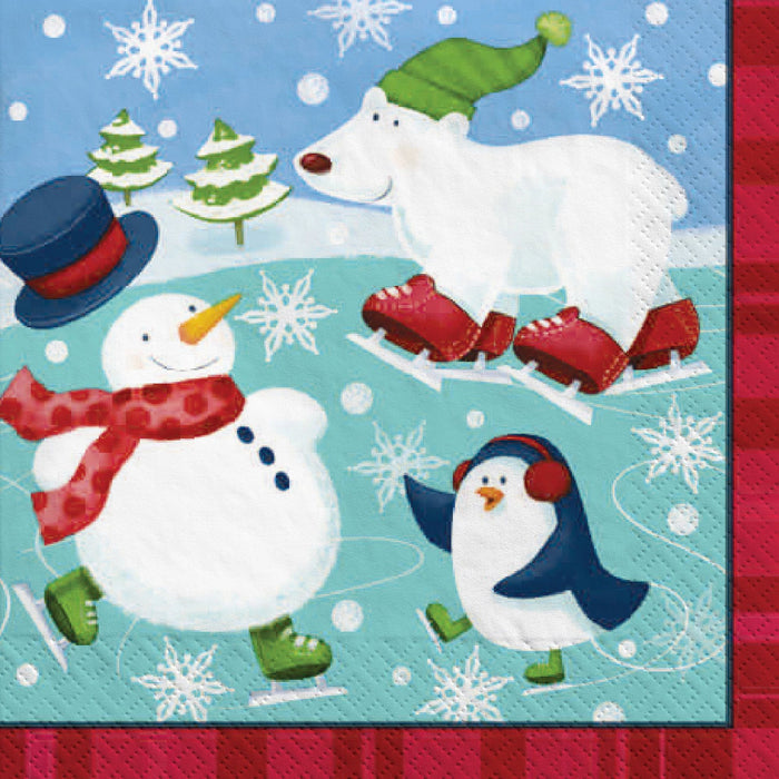 Christmas Holiday Fun Beverage Napkins | 16ct