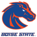 A contour cut BSU Broncos logo sticker