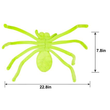 Halloween Black Light Reactive Fabric Spider 20" | 1 ct