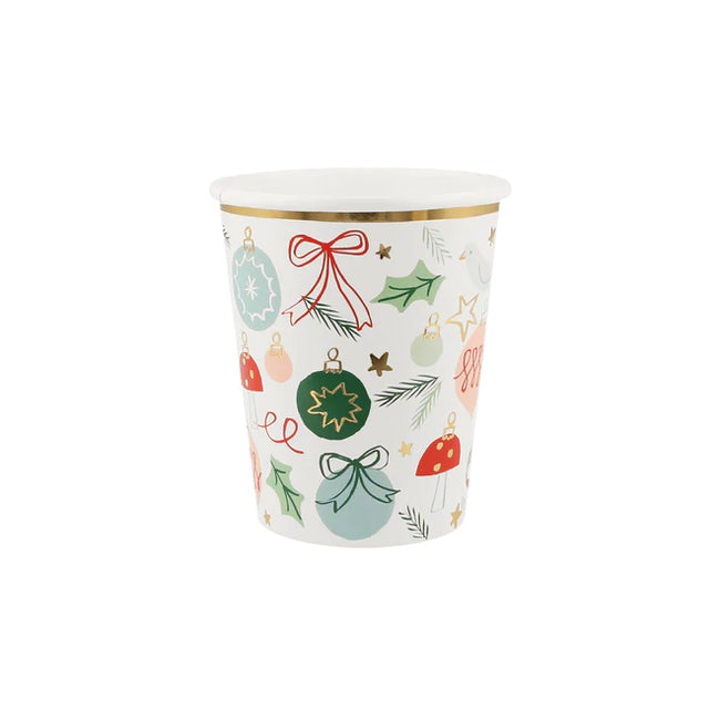 A 9 ounce Meri Meri Christmas Festive Pattern Cup.