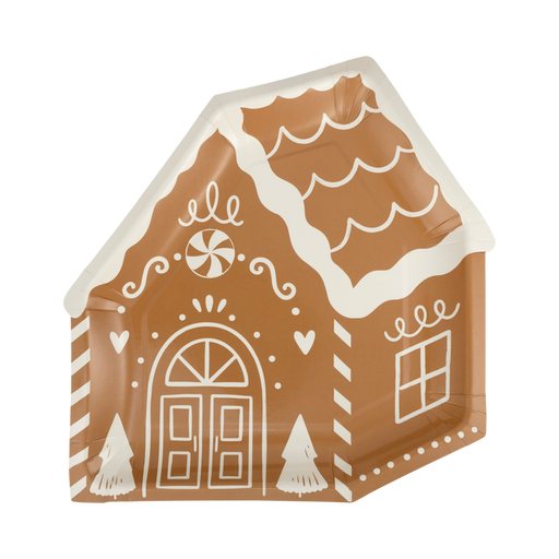 A 9-inch Christmas Gingerbread House Plate.