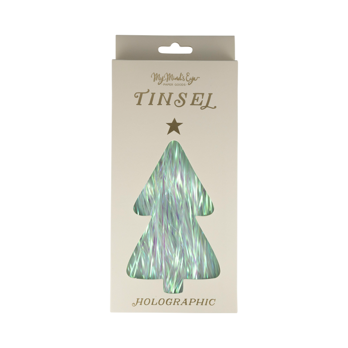 A package of Christmas Holographic Tinsel.