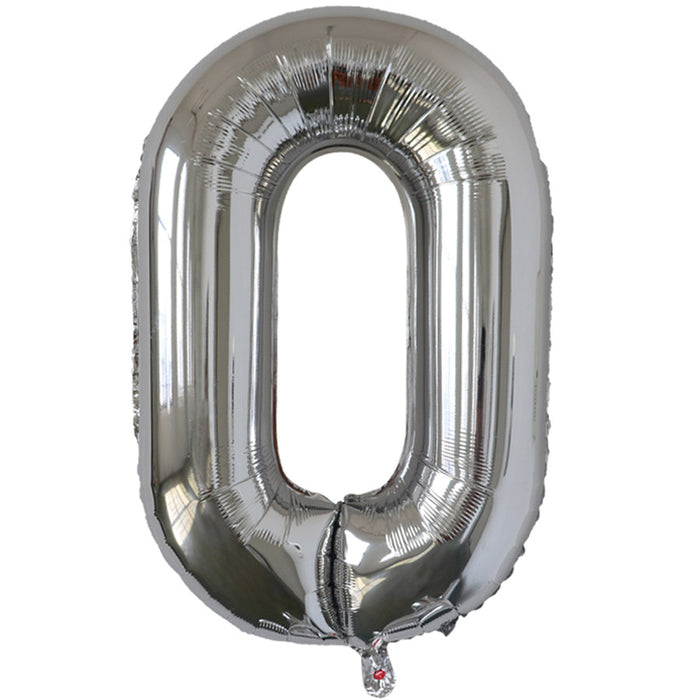 Silver Jumbo Letter Metallic Balloon 34" | 1 ct.