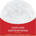 Dancing Snowflakes Clear Plastic Dinner Plates Multipack