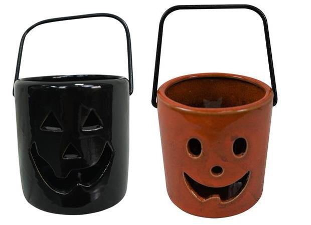 Halloween Ceramic Jack-O-Lantern Assorted 3" |1 ct