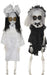 Halloween Black or White Dress Skeleton Doll 16" | 1 ct