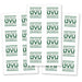 3 Sheets of UVU Block Logo Stickers.  Each sheet contains eight UVU block logo stickers.