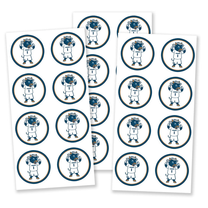 USU Big Blue Logo Round Stickers 2" | 24 ct