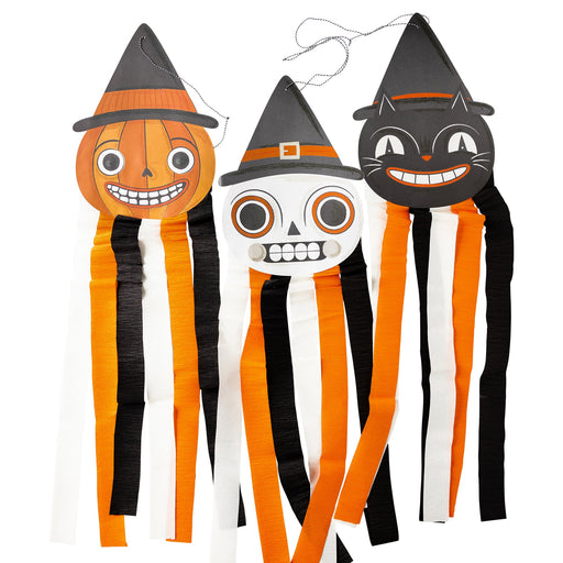 Three 36-inch Halloween Vintage Hanging Characters.