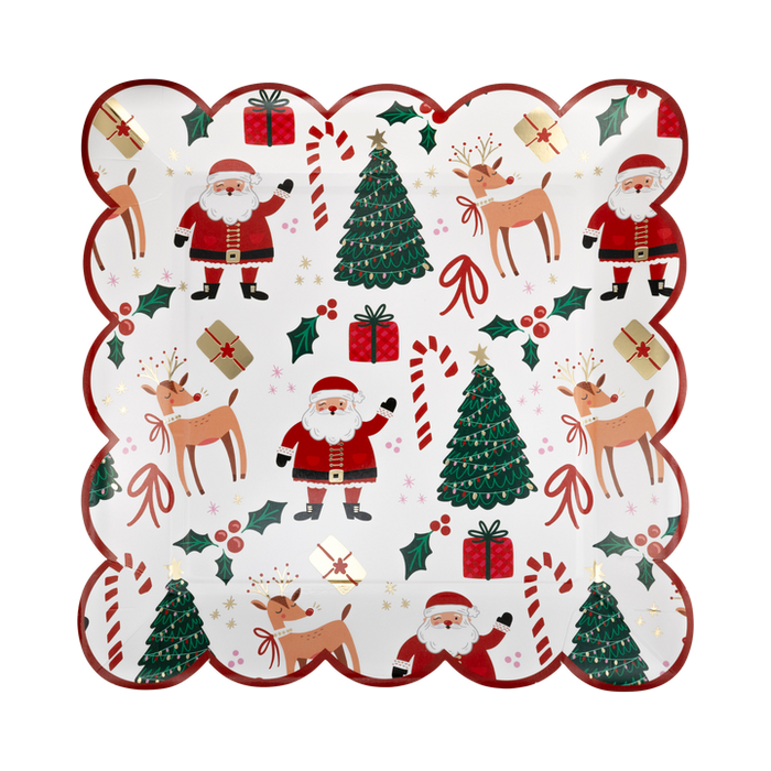 Christmas Whimsy Scatter Plate 10" | 8 ct