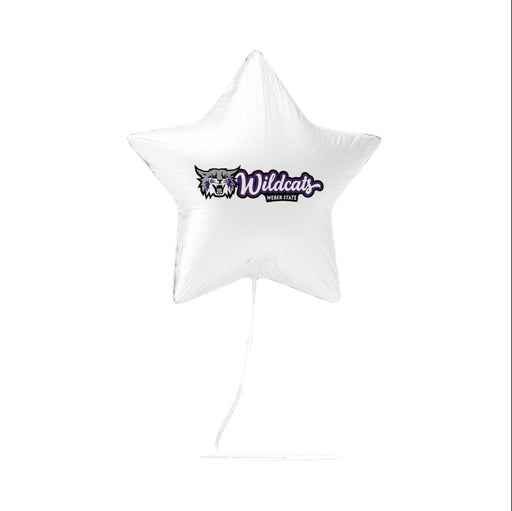 A 17 inch licensed Weber State Wildcats Mylar Balloon