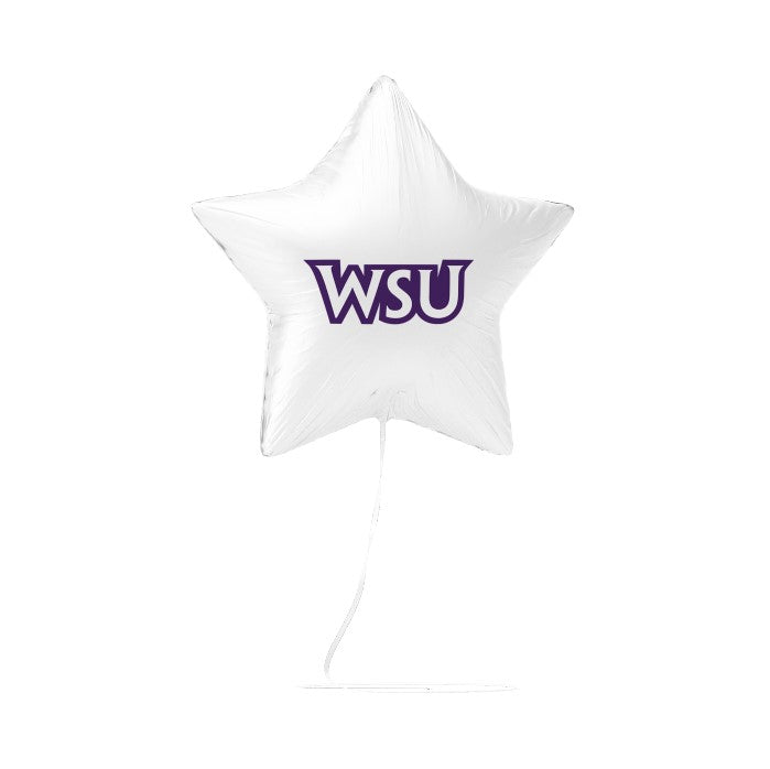 A 17 Inch licensed WSU Mylar Balloon.