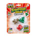 Blister pack of 3 Christmas erasers that have a compartment inside that contains a surprise bonus eraser.