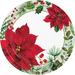 Add holiday cheer to your next gathering with these festive Poinsettia paper plates. The 9” plates are made with sturdy boardstock for durability and feature an eye-catching red and green design. Perfect for any Christmas celebration, each package includes 8 disposable plates.