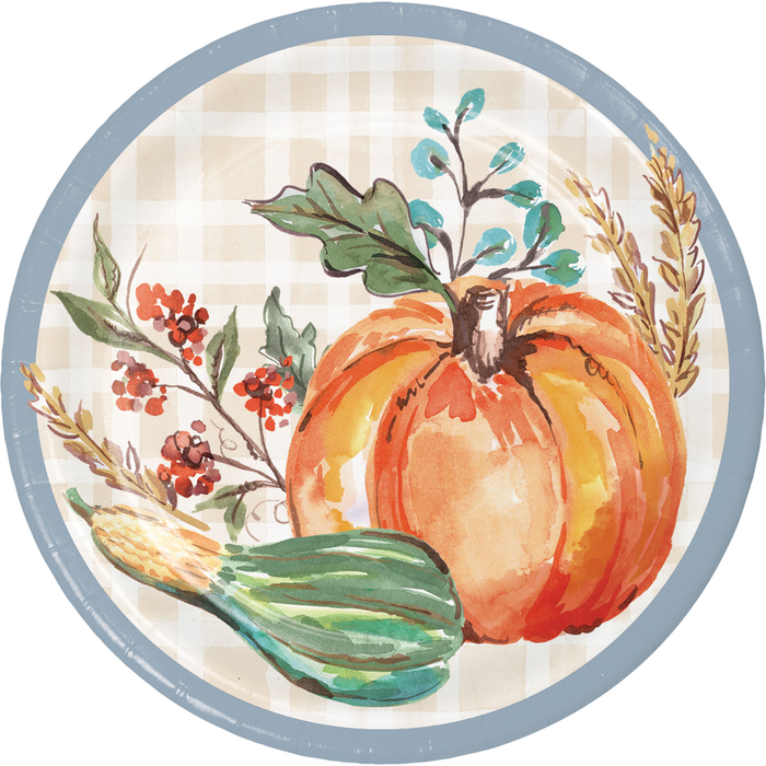 Decadent Cornucopia Lunch Plates 7" | 8 ct