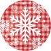 This 8-pack of Christmas Let It Snow Paper Plates is perfect for holiday celebrations. Made from durable paper material and designed with a classic red and white plaid pattern and festive white snowflakes, it's the perfect addition to your home this holiday season.