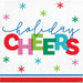 Brighten your Christmas gathering with these cheerful beverage napkins. Featuring a bold "Holiday Cheers" design, they'll add festive flair to your celebration. Pack contains 16 beverage napkins.