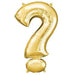 A 34-inch Gold Jumbo Metallic Balloon in the letter ?.