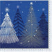 Bring the holiday cheer to your home with this set of 16 winter-themed Christmas Silver Snowfall Beverage Napkins. With beautiful trees and snowflakes, these festive napkins will help make any holiday gathering special.