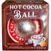 A packaged .83 ounce Alberts Candy company Christmas Salted Caramel Milk Chocolate Hot Cocoa Ball with Marshmallows.