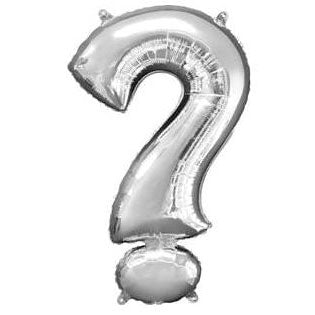 Silver Jumbo Letter Metallic Balloon 34" | 1 ct.